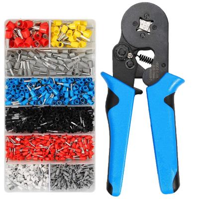 China 1200PCS Cable Multi Functional Good Quality Auto Wire Crimper Ferrule Terminals Crimping Tool Self-Adjusting Kit for sale