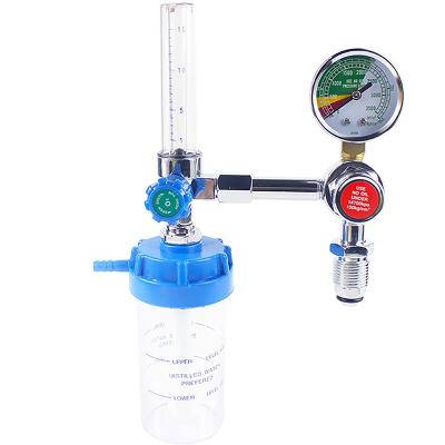 China Brass Hot Selling Pressure Reducing Beacon Type Household Oxygen Cylinder Regulator Professional Medical Air Damper Flow Meter for sale