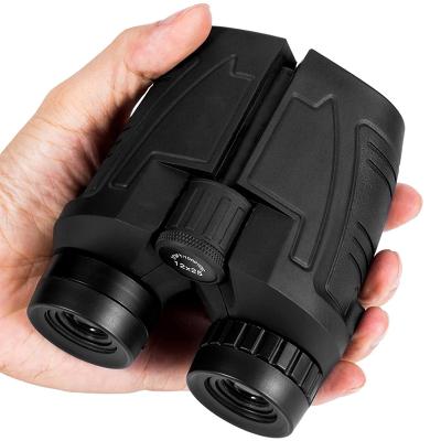 China Hot Sale 12x25 Bird Watching Waterproof Durable Telescope and Outdoor Night Vision High Definition Clear Low Eyepiece Compact Binoculars Large for sale