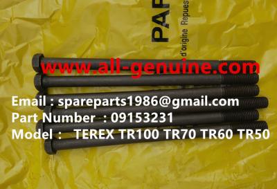 China TEREX 09153231 BOLT MINING  NHL DUMP TRUCK TR35 TR50 TR60 TR100 3305B 3305F 3303 3307 TR45 TR70 MT4400 CUMMINS for sale