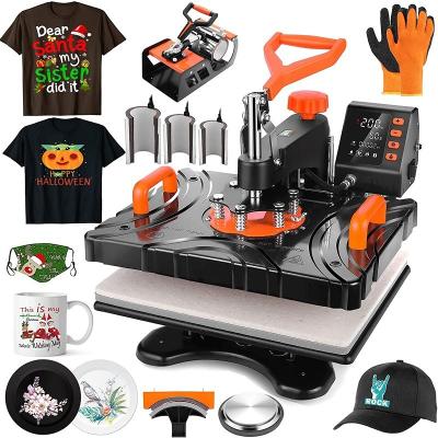 China Garment Shops High Quality Freesub 11 in 1 Combo Heat Press Machine T-shirt Sublimation Machine Pen Printing Machine P8100-11 for sale