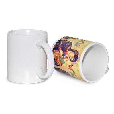 China Sunmeta 11oz Viable Sublimation Mugs White Ceramic Blanks For Heat Transfer Printing Made In China for sale