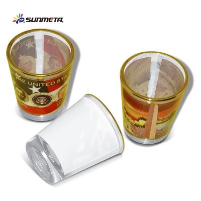 China Wholesale Sublimation Sunmeta White Novelty Small Wine Glass (3D-XJB) for sale