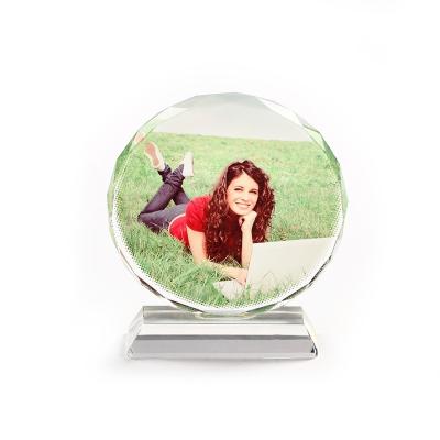 China Sublimation Crystal Photo Frame Wedding Souvenir Crystal Baby Born Souvenir from China for sale