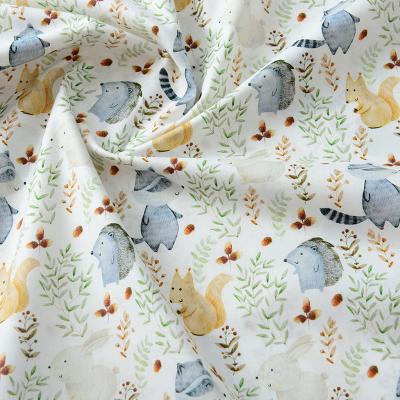 China Best Selling Abrasion-Resistant 600gsm Polyester Cotton Vellum Canvas Animal Printing Fabrics For Table Cloth for sale