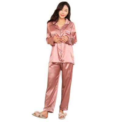 China Wholesale Women Satin QUICK DRY Pajamas Plus Size Nightgown Sleepwear Set for sale