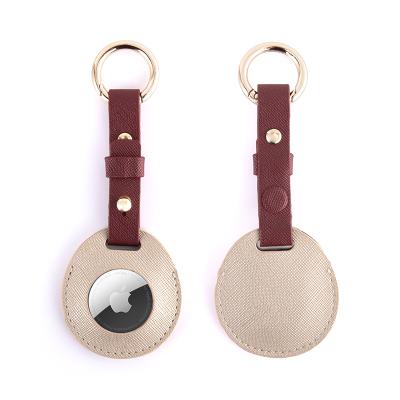 China Anti-drop Factory Customization For Apple Key Holder Dog Collar Cover Tracker Leather Case For Airtag Case for sale