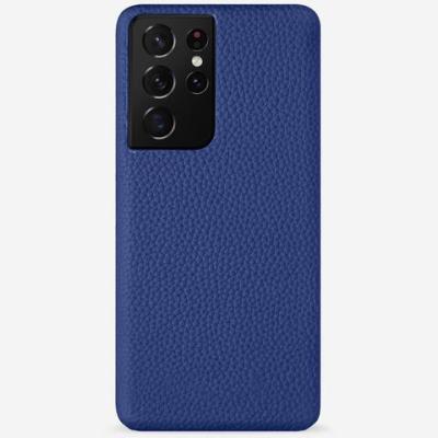 China Manufacturer Luxury Shockproof Direct PU Pebbled Leather Smart Phone Case For Samsung S21/S21+/S20 for sale