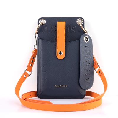 China ANMIKI Anti-Fall PU Luxury Bag Waterproof Mobile Phone Bag With Chain 1bag For Iphone 12 for sale