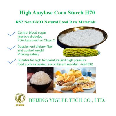 China BEIJING YIGLEE TECH High Amylose Maize Starch RS2 Resistant Low Glycemic Index Starches HAMS High Amylose for sale