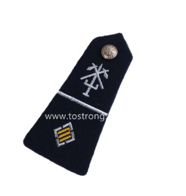 China Custom Embroidery Epaulets Officer Uniform Epaulet for sale