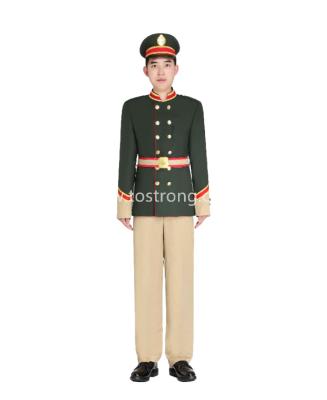 China Customized Design Customized New Style Ceremonial Uniform Royal Artillery Costume Customized By Saudi Arabia Band Printing Anti-Static Wholesale Uniform for sale