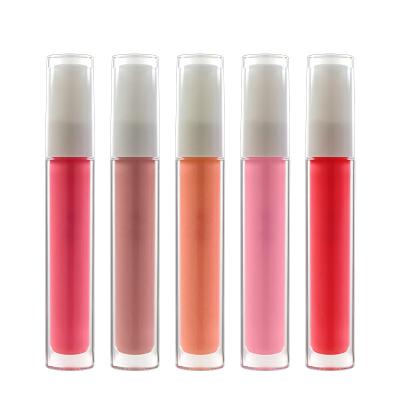 China Sunscreen Lip Gloss Vendors Wholesale Private Label Vegan Custom Vegan Lip Gloss Nude Clear Base Lip Gloss for sale