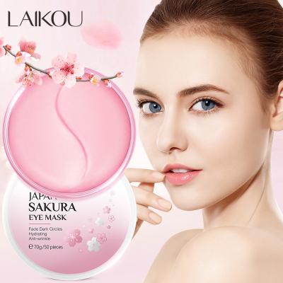 China Anti-wrinkle Sakura Rejuvenating Eye Mask 50 Tablets moisturizing and hydrating eye care skin care products for sale