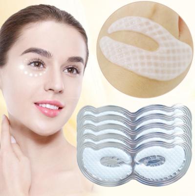 China Anti-wrinkle beauty salon gold crystal collagen butterfly shaped eye mask to remove crow's feet eye bags and dilute wrinkles for sale