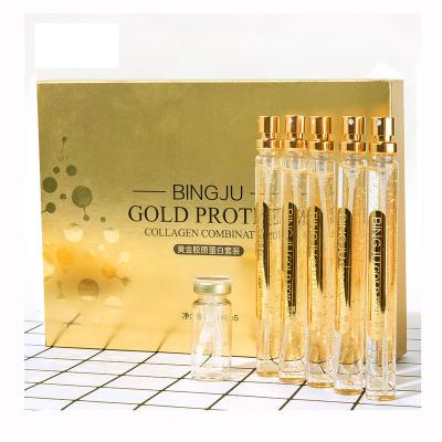 China Wholesale Kosence Anti Aging Protein Wire 24k Gold Collagen Serum Set With Protein Line for sale