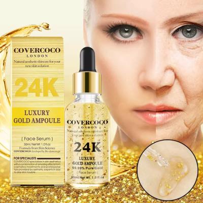 China 24k Gold Essence Personal Care Beauty Skin Revitalizer Organic Hyaluronic Serum Skin Care Anti Aging Collagen Vegan Cosmetics Face Serum for sale