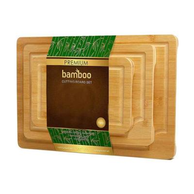 China Sustainable Eco Friendly Natural Custom Logo Bulk Kitchen Bamboo Cutting Board For Vegetable Fruit Meat for sale