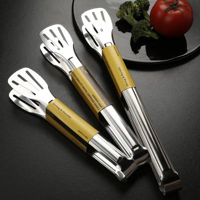 China Sustainable High Quality Cooking Tools Food Grade 9 12 14 Inch Serving High Heat 304 Stainless Steel Kitchen Tongs for sale