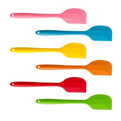 China Viable Wholesale Kids Flexible Silicone Food Grade Heat Resistant Baking Baking Mini Cake Icing Spatula Set Kitchen Utensils for sale