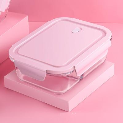 China Current heatable TOMONI! ! ! Square Office Workers Can Heat And Insulate Lunch Box Glass Bento Box Students Cool Lunch for sale