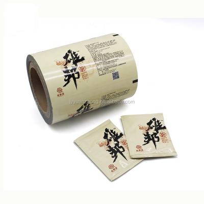 China Hot Moisture Proof Packaging Food Printing Plastic Roll Metallized Heating Film For Sachet Tea Bag Packaging for sale