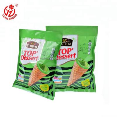 China Moisture Proof Custom Printed Matcha Plastic Crisp Tube Snack Pack Bags for sale