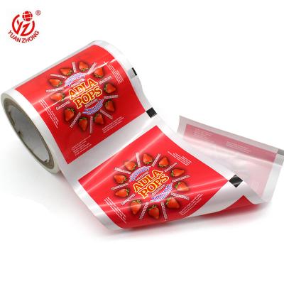 China Lollipop Moisture Proof Plastic Candy Package Food Packaging BOPP/Pearlized BOPP Custom Printing Film Roll for sale