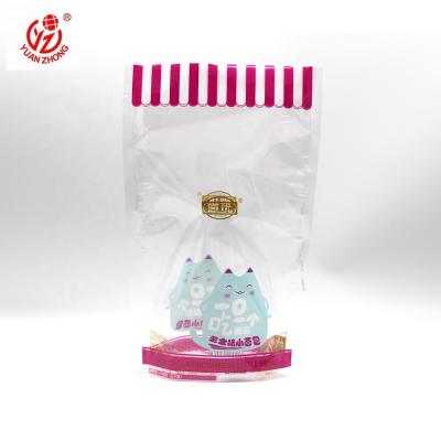 China Moisture Proof Custom Printing Bread / Plastic Clear Snack Stand Up Pouch Packaging for sale