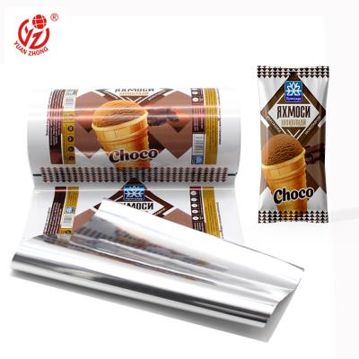 China Yuanzhong Moisture-Proof Customized Printed Ice Cream Aluminum Foil Food Plastic Lamination Film Roll / Popsicle Wrapper for sale