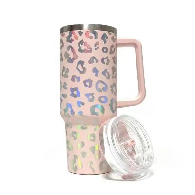 China Sustainable Amazon's new hot-selling large capacity sippy Cup stainless steel vacuum Bottle in Rainbow paint color for sale