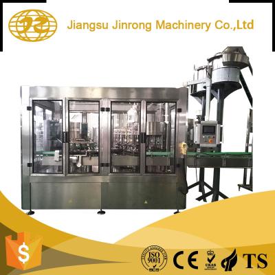 China Automatic Rotary Small Beverage Soft Drink Water Glass Jar Bottle Wine And Sauce Liquid Filling Capping Machine for sale