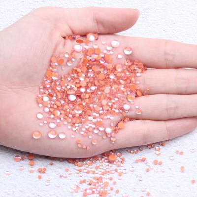 China Bags Garment Nail Art Shose New Aurora Candy Colors Crystal Rhinestones ss10 14400pcs Flatback Mermaid Nail Beads Round Glue On Strass Stone DIY 3D Nail Art for sale