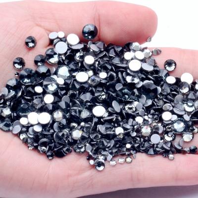 China Wholesale Stunning Flat Back Nail Art Decorations Glass Manicure 3D Rhinestones Non HotFix Glitter SS3 14400PCS Crystal Stones Flat Back Nail for sale