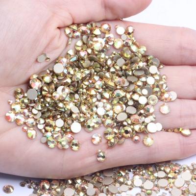 China Wholesale Stunning Flat Back Nail Art Decorations Glass Manicure 3D Rhinestones Non HotFix Glitter SS4 14400PCS Crystal Stones Flat Back Nail for sale