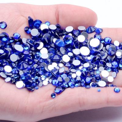 China Wholesale Stunning Flat Back Nail Art Decorations Glass Manicure 3D Rhinestones Non HotFix Glitter SS5 14400PCS Crystal Stones Flat Back Nail for sale