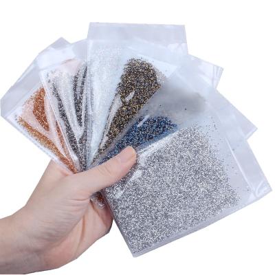 China Nail Art Shose New Style Bags Garment 14000pcs a lot Colors 1.1mm Mini Zircon Rhinestones Micro Diamonds Nail 3D Art Rhinestone Nails Decorations for sale