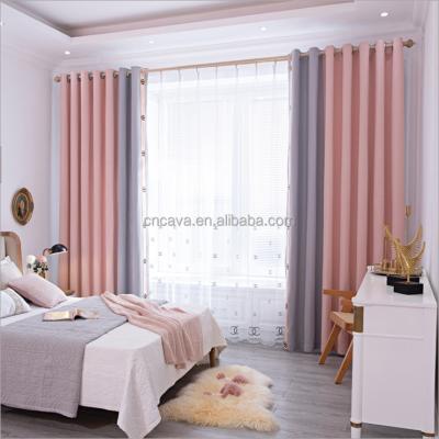 China High Quality Blackout Fabrics Texture And Drape Multiple Shading Enhancements Customized European Home Blackout Linen Curtain for sale