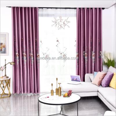 China Customized blackout china factory price blackout sunsdreen luxurious drapery fabric living room window curtains for sale