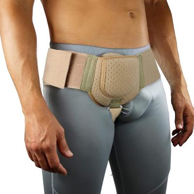 China Amazon THICK HOT SALE PAD COMPRESSION HERNIA SUPPORT Inguinal Support Belt for Men Fits Left or Right Side Post Surgery Hernia Support Boot for sale