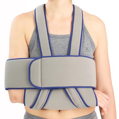 China Comfortable Breathe Free Arm Sling Warmer Shoulder Immobilizer Adjustable Forearm and Elbow Support Fits Left and Right for sale