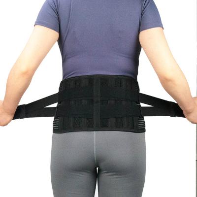 China Adult Breathable Back Braces Support Belt for Lower Back Pain Relief with 6 Stays for Men for sale