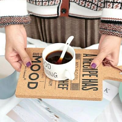 China Viable Custom Shaped Waterproof Diy Heat Insulated Coffee Mug Cork Coaster Cork Pot Pad for sale