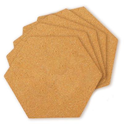 China Sustainable Wholesale Wooden Aroma Laminated Round Hexagonal Coffee Sublimation Masks Coasters For Drinks Mug Mat Custom Cork Coaster for sale