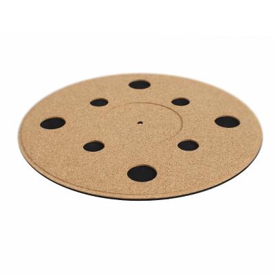 China Improve Recorder Voice Quality Customized Cork LP Record Player Slipmats Platter Turntable Mats Manufacturer for sale