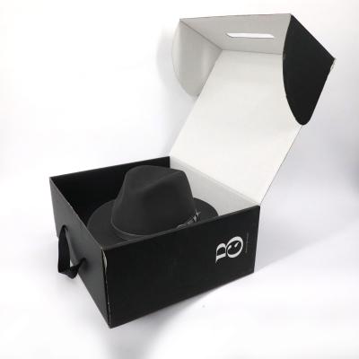 China Recyclable Accept Black Cap Custom Color Printed Corrugated Paper Packaging Box for sale