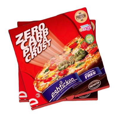 China Cheap Materials Custom Logo Corrugated Delivery Portable Thick Recycled Pizza Baking Box for sale