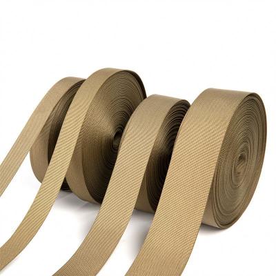 China Good color fastness; Custom Recycled Heavy Duty Mil Strap Mil Spec High Strength Polyester Webbing For Sublimation for sale