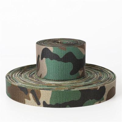 China Viable Custom Design Nylon Tactical Belt System Camouflage Webbing Mil Spec Camouflage Digital Printing for sale