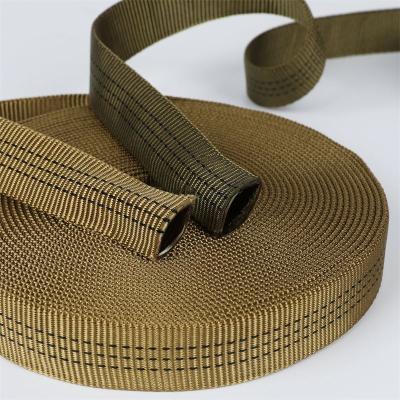 China Good color fastness; High Strength Heavy Duty Tubular Custom Nylon 66 Material Outdoor Sport Pets Dog Climbing Webbing for sale